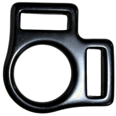 Halter Square 2 Loop 3/4 Black SS